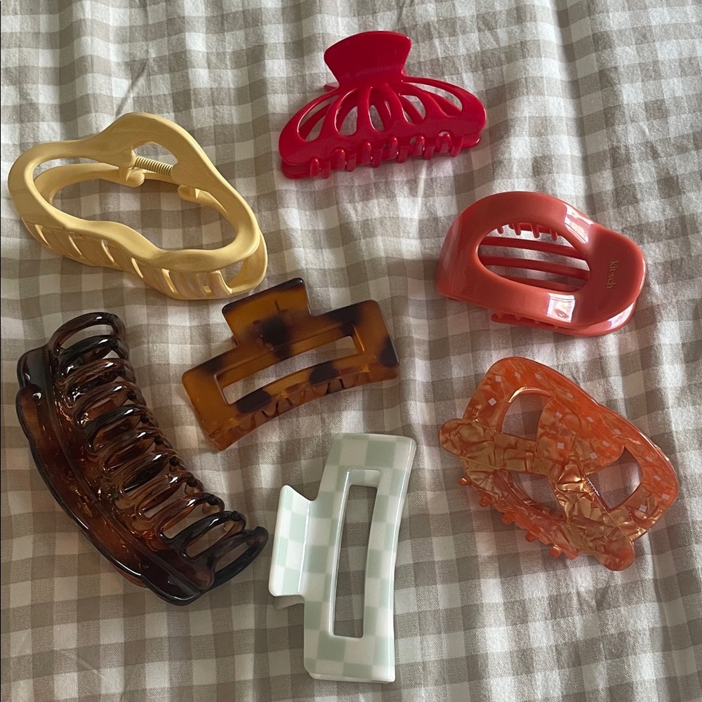 Colorful Claw Clip Bundle (7 pieces)